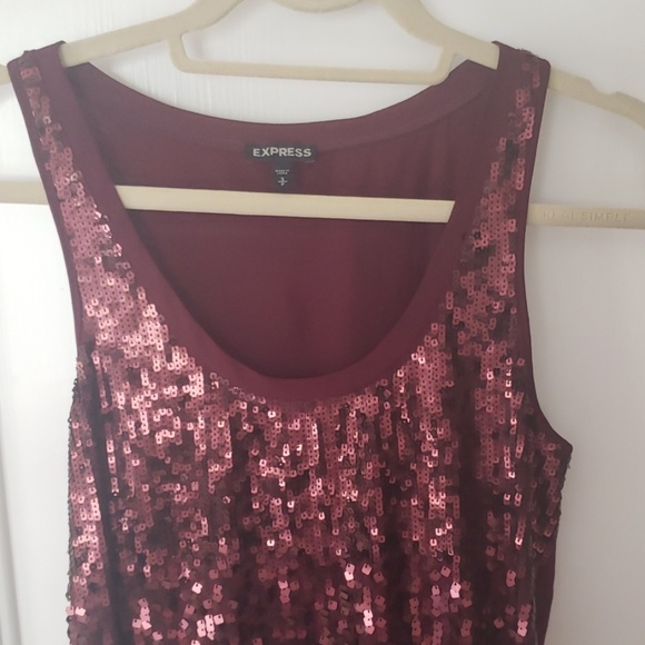 Express Sequence Tank Top - Picture 2 of 5